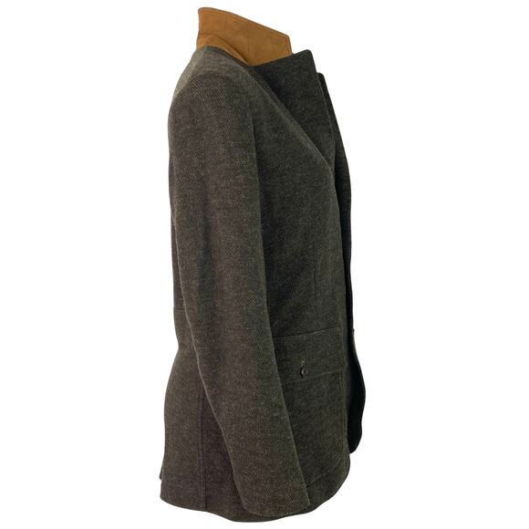 Ralph Lauren Soft Lightweight Herringbone Field Jacket Blazer Sz 4 XS - Picture 8 of 14